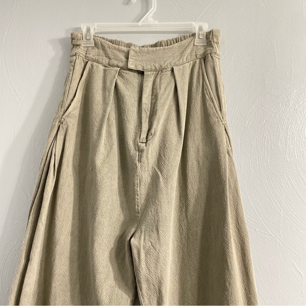 Free People Cool Harbor Wide Leg Denim Pants In Serpent - Picture 7 of 15